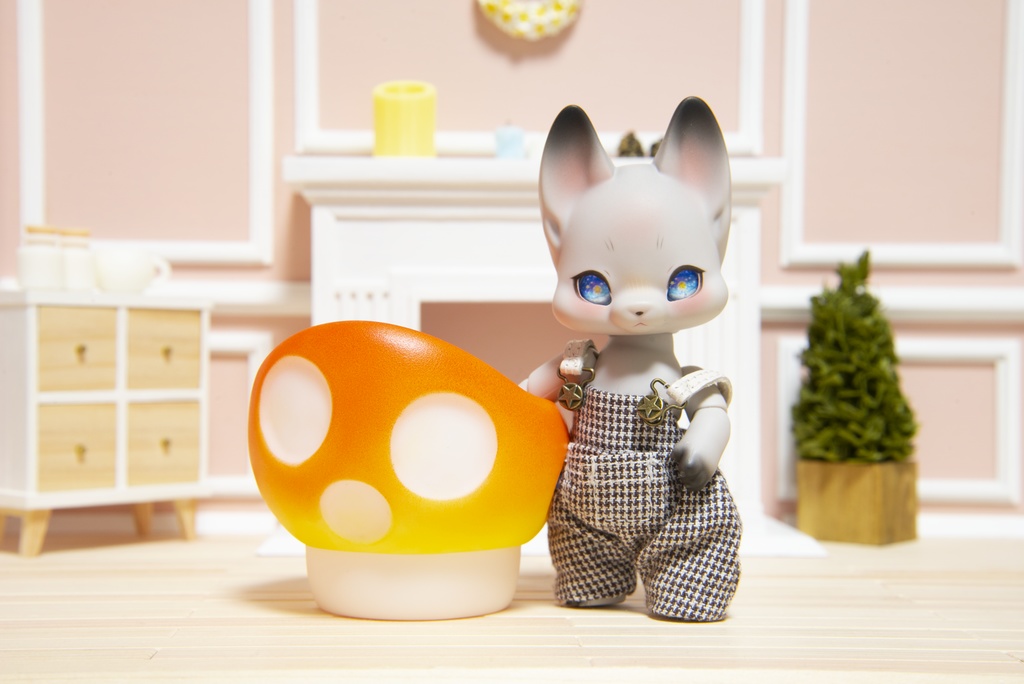 小さなきのこのチェア＊オレンジ＊