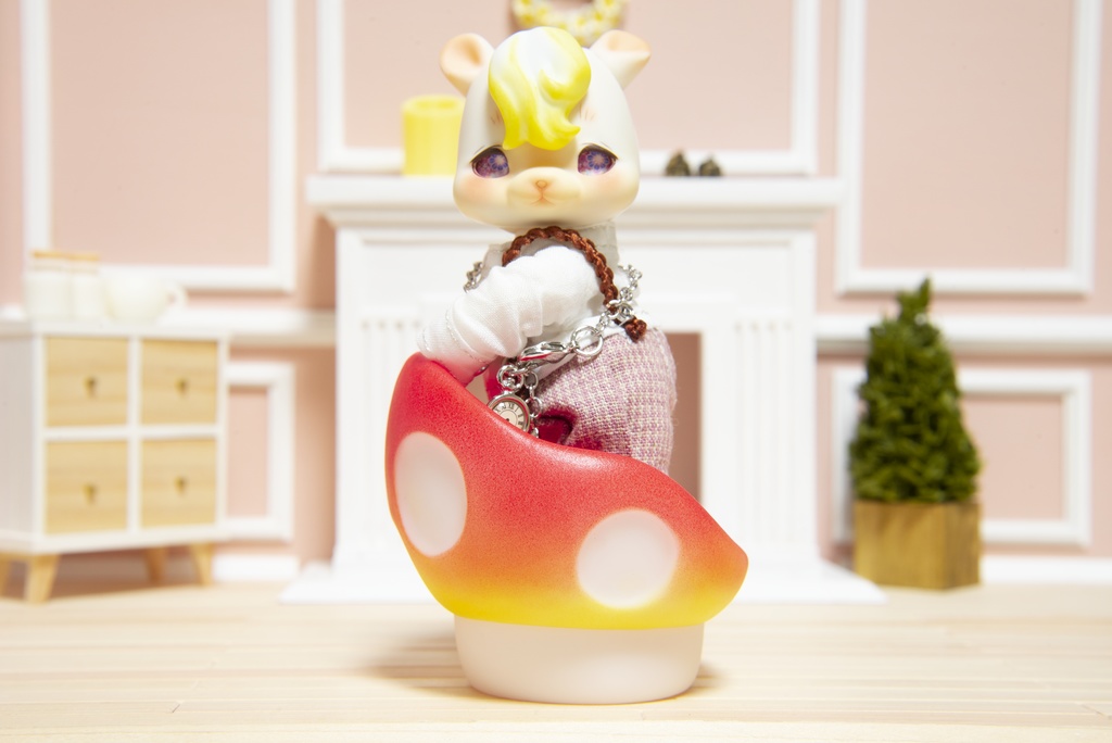 小さなきのこのチェア＊あか＊