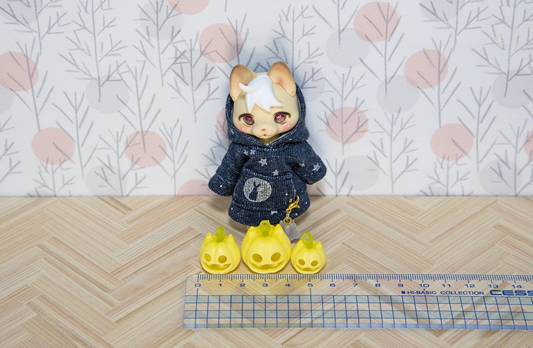 ハロウィン☆の猫かぼちゃセット＊レモン色＊