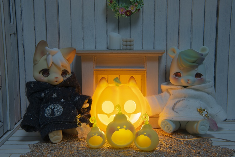 ハロウィン☆のポコかぼちゃセット*レモン色*