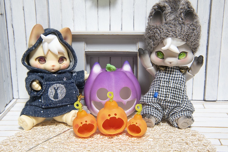 ハロウィン☆のポコかぼちゃセット*オレンジ色*