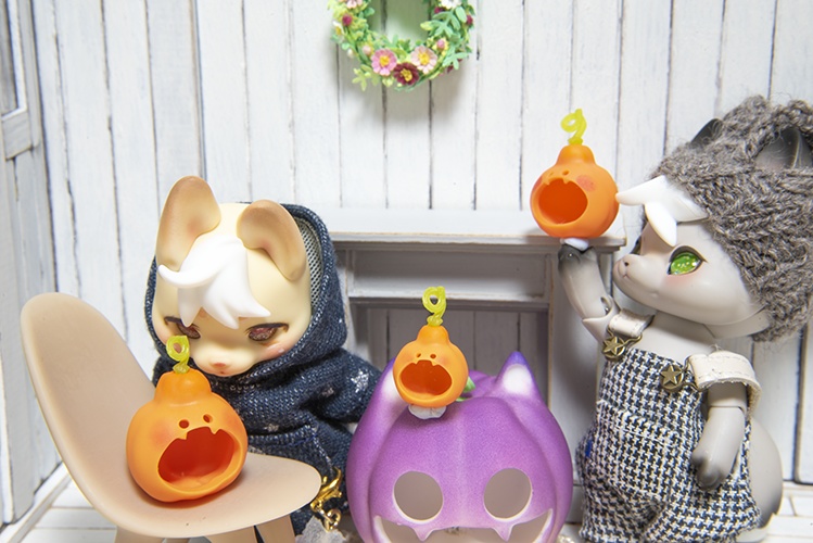 ハロウィン☆のポコかぼちゃセット*オレンジ色*