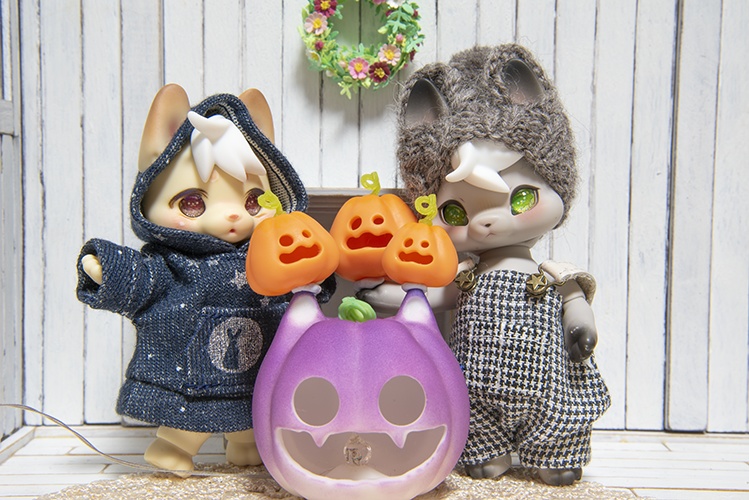 ハロウィン☆の赤ちゃんかぼちゃセット＊オレンジ色＊