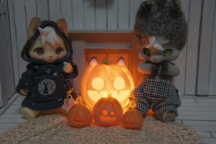ハロウィン☆の赤ちゃんかぼちゃセット＊オレンジ色＊