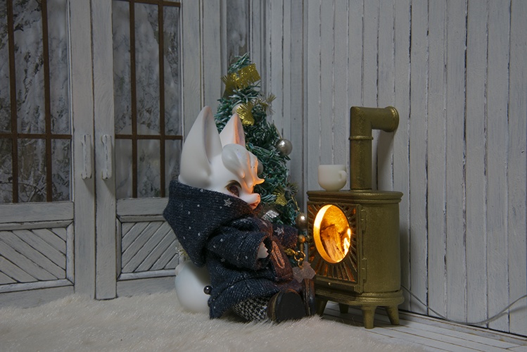 まあるい窓の薪ストーブ*アンティークゴールド*