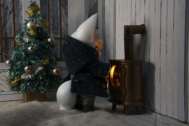 まあるい窓の薪ストーブ*アンティークブロンズ*