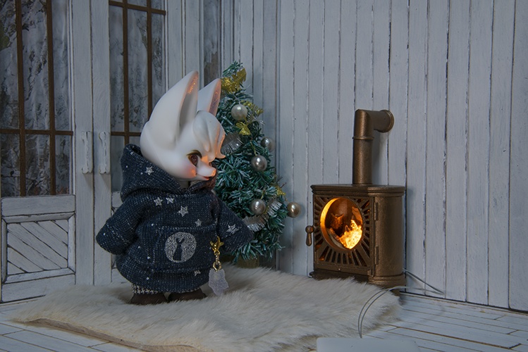 まあるい窓の薪ストーブ*アンティークブロンズ*