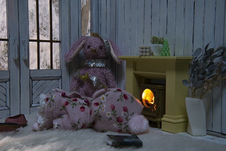 まあるい窓の薪ストーブmini*アンティークゴールド*