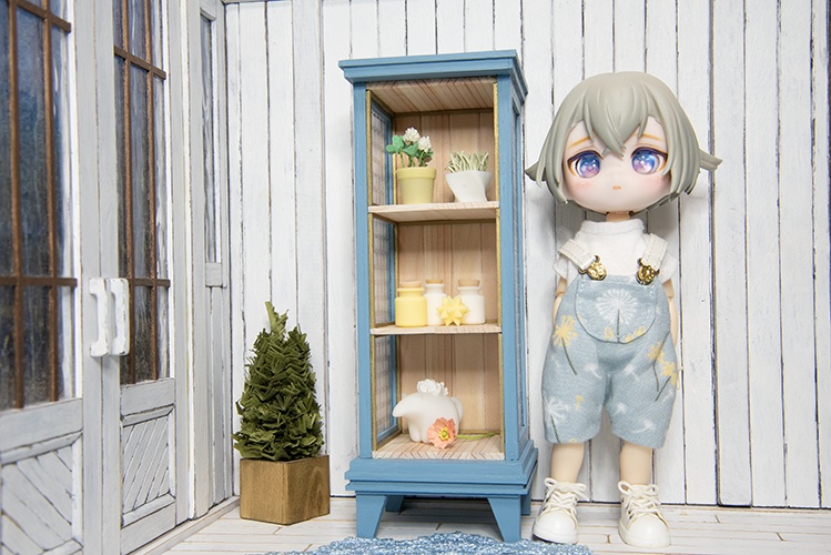 こもれびキャビネット*ブルー*