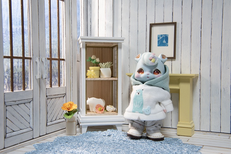 こもれびキャビネットmini*ホワイト*