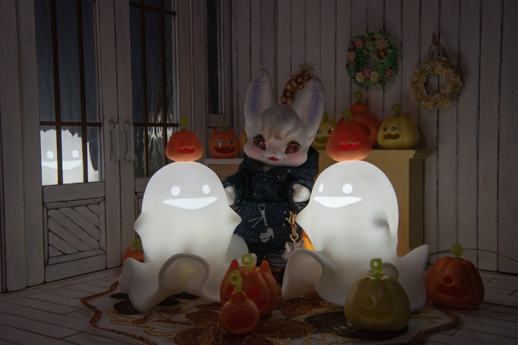 ハロウィンのおばけランプ