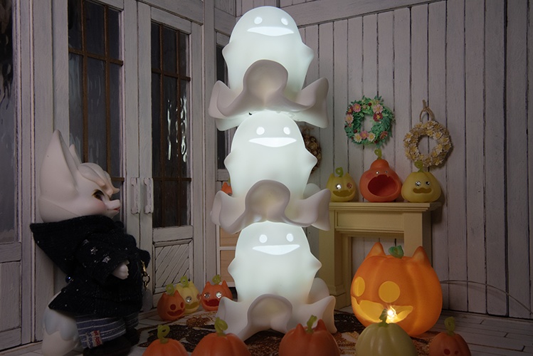 ハロウィンのおばけランプ