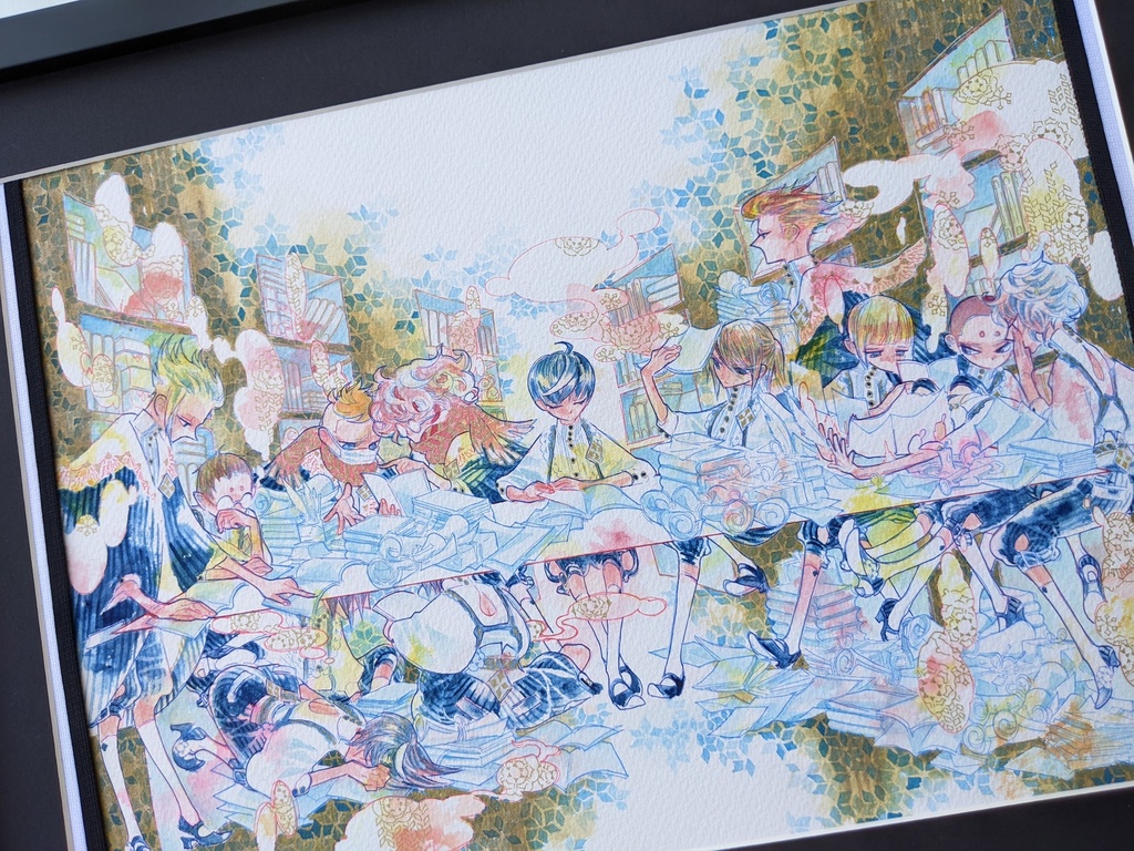 【水彩原画】少年読書会【~1/4】