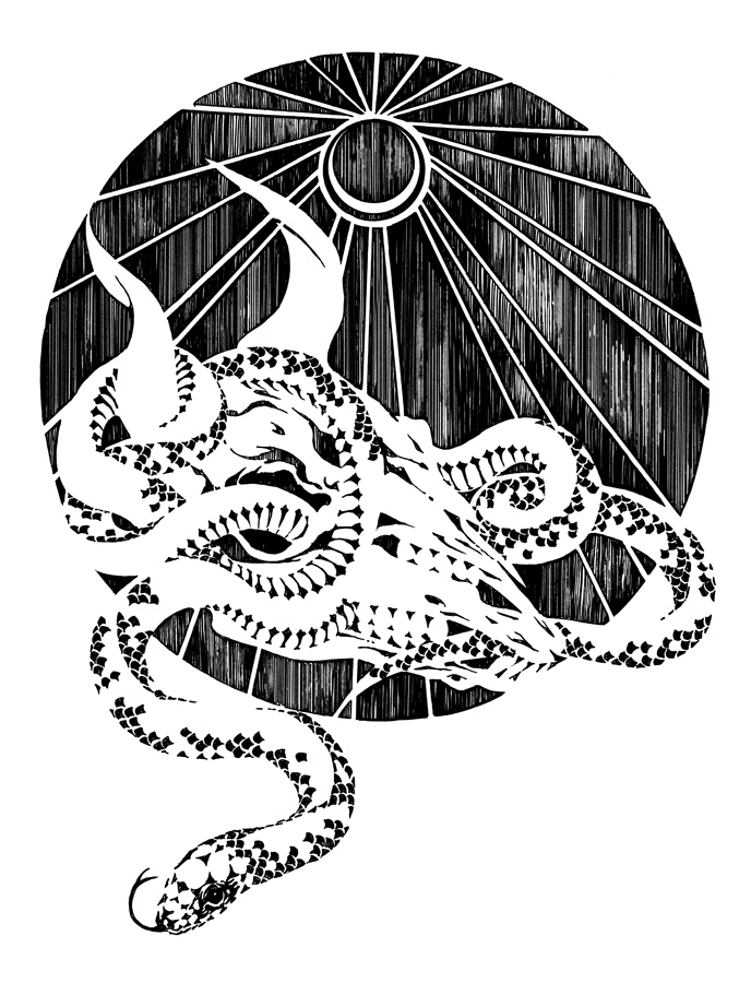 モノクロ原画 「火肉」