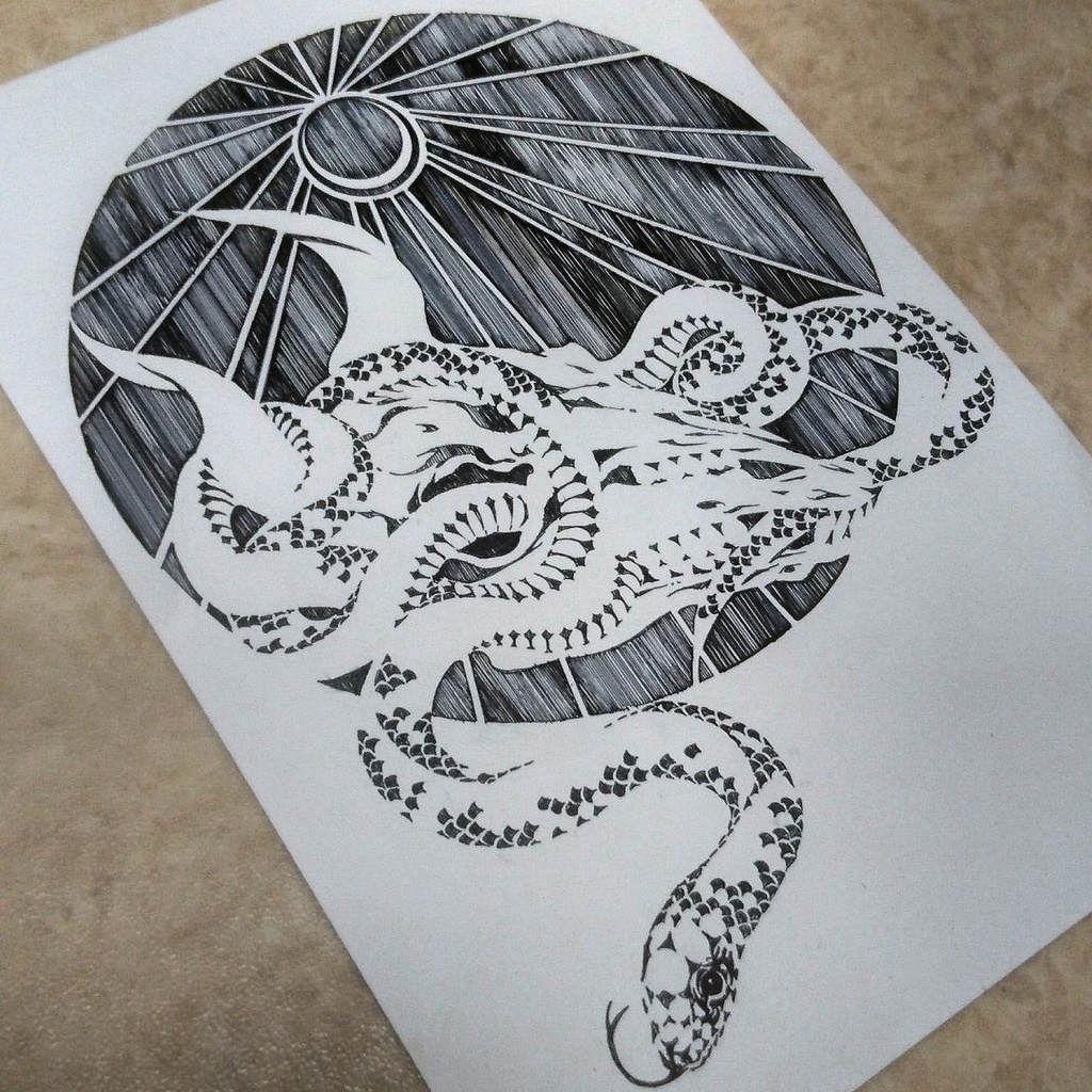 モノクロ原画 「火肉」