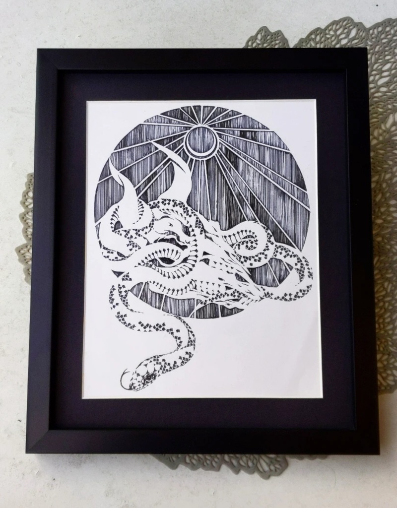 モノクロ原画 「火肉」