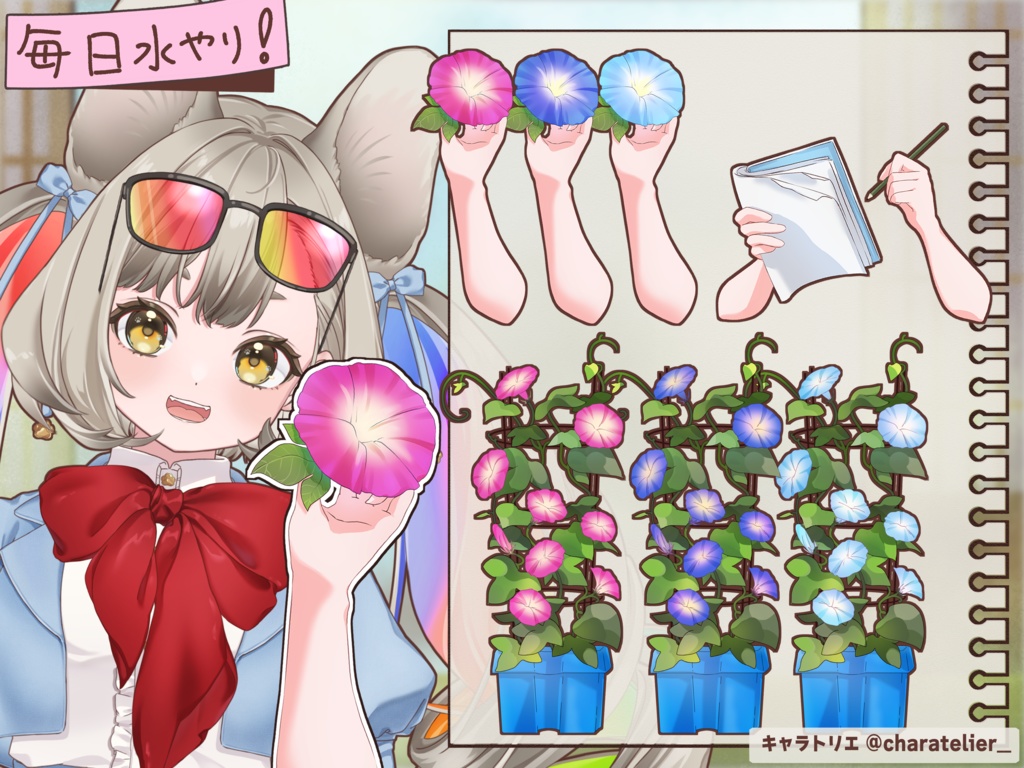 【Vtuberさん向け】朝顔