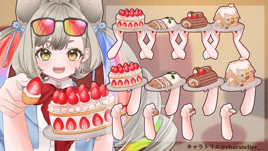 【Vtuberさん向け】クリスマスケーキ