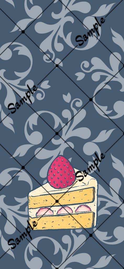 いちごショートケーキの壁紙