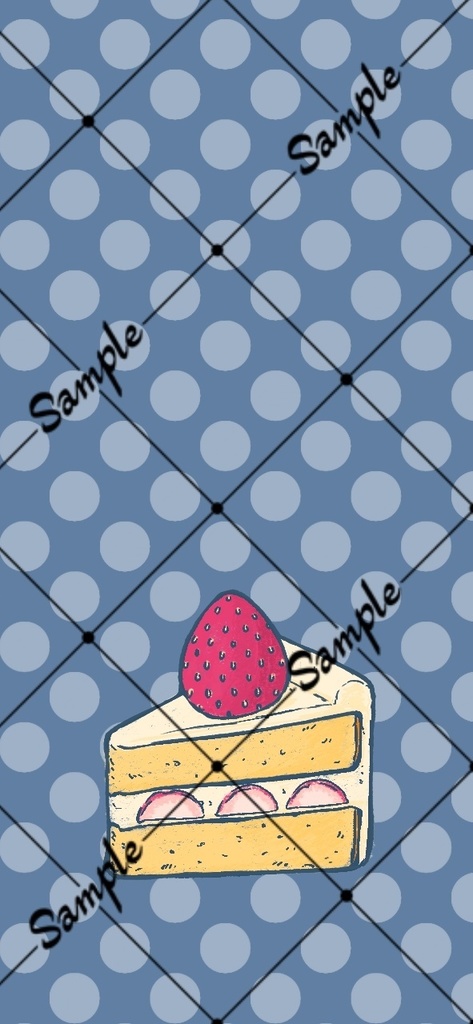 いちごショートケーキの壁紙