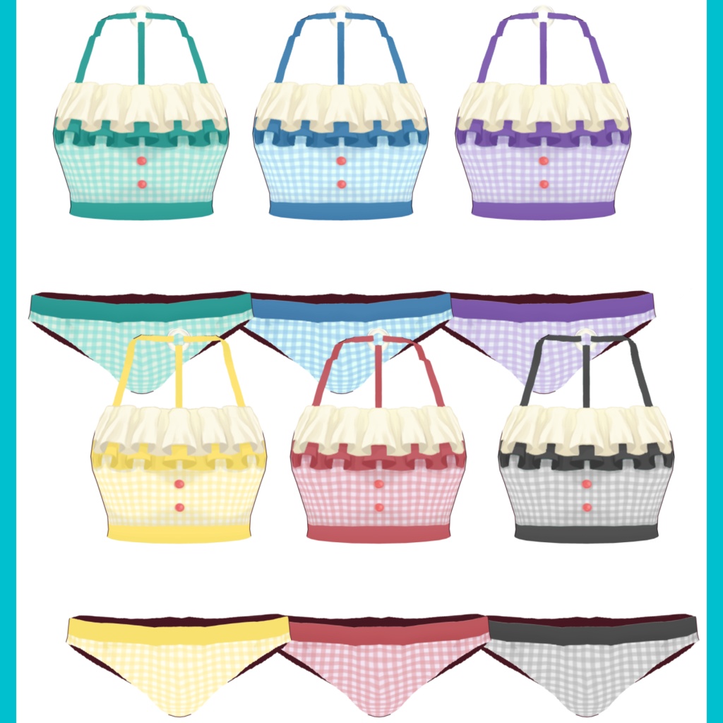 クリームソーダ水着【 #VRoid 衣装】