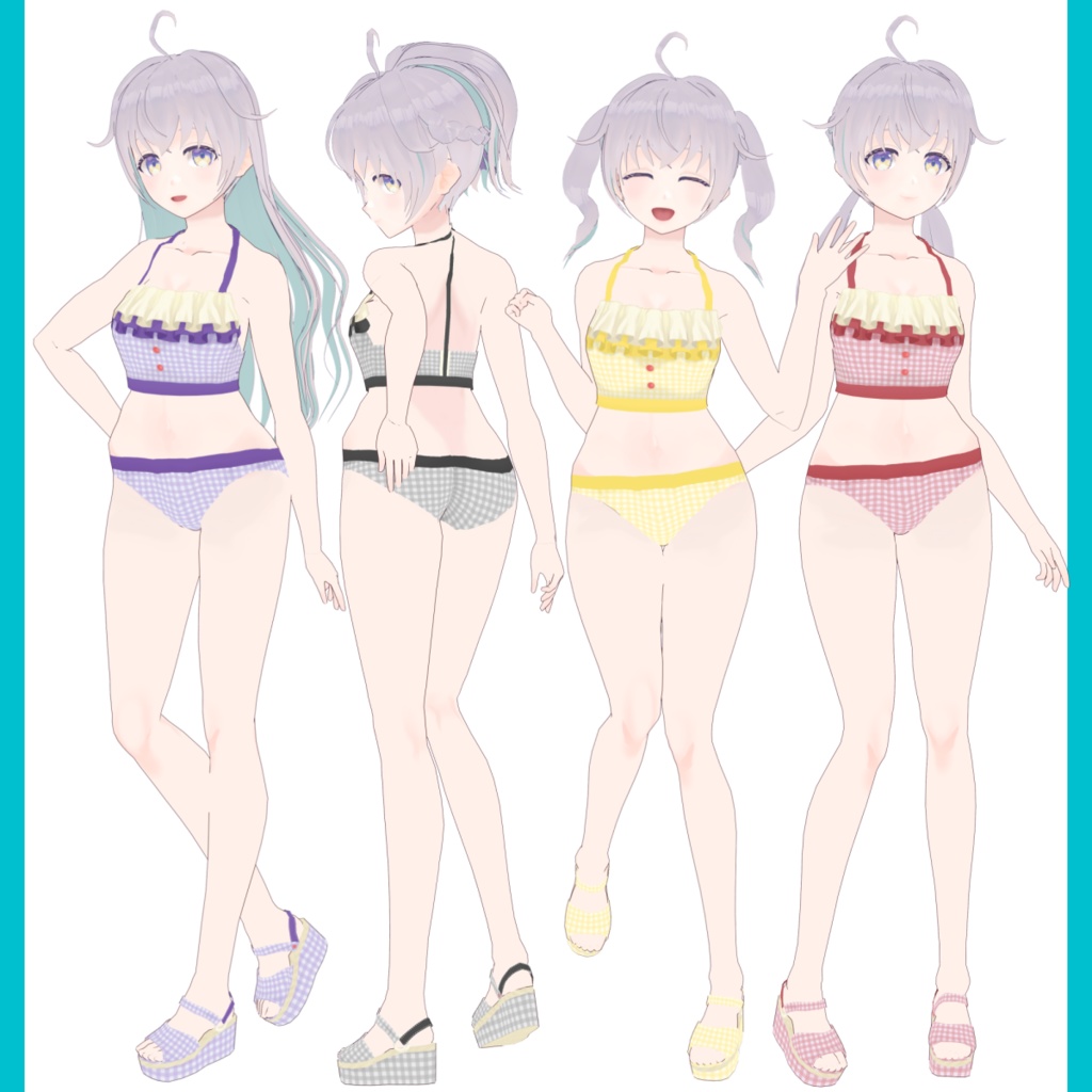 クリームソーダ水着【 #VRoid 衣装】