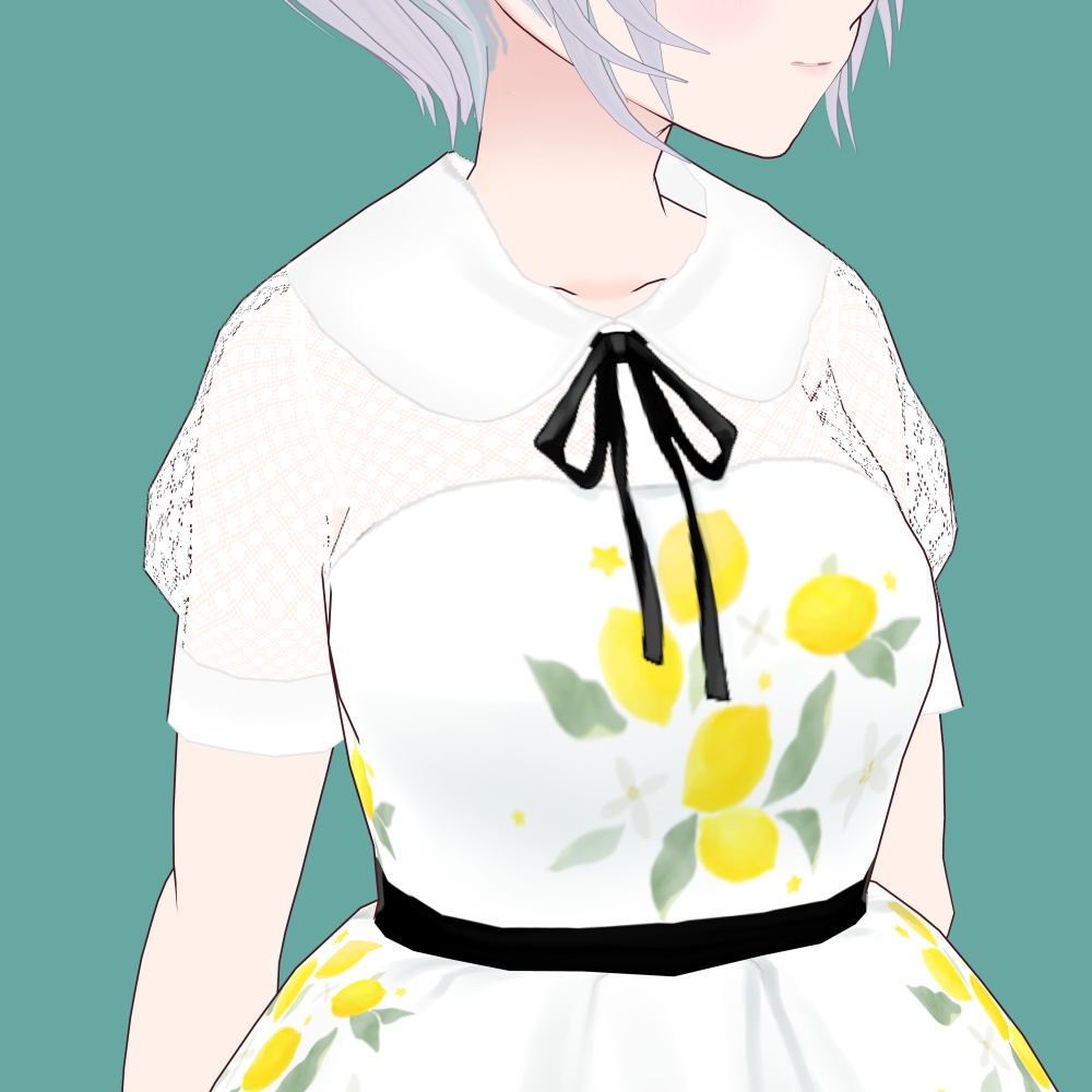 涼しげレモンワンピース【VRoid衣装_無料有】