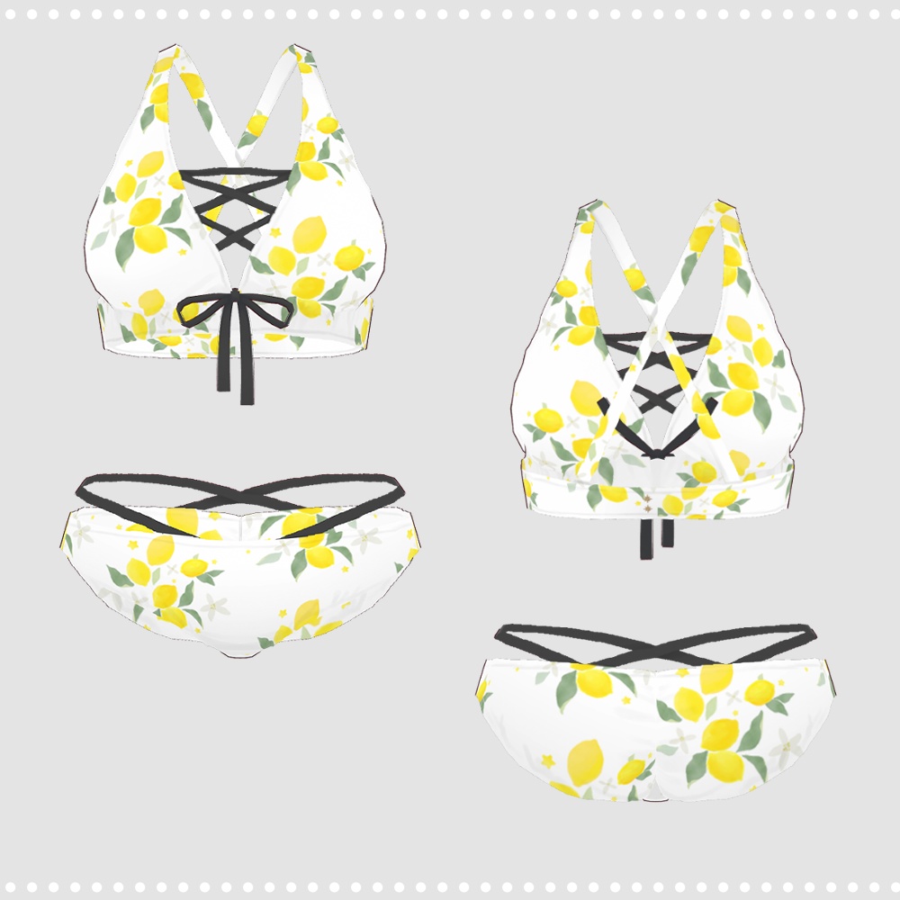 フルーツリボン水着【VRoid衣装_無料有】