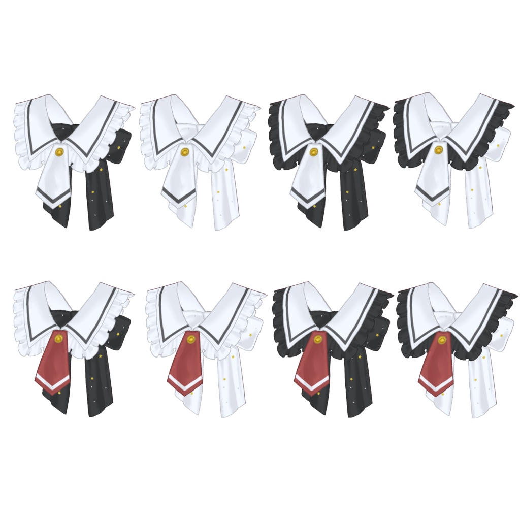 キラキラリボンセーラー水着【 #VRoid 衣装】