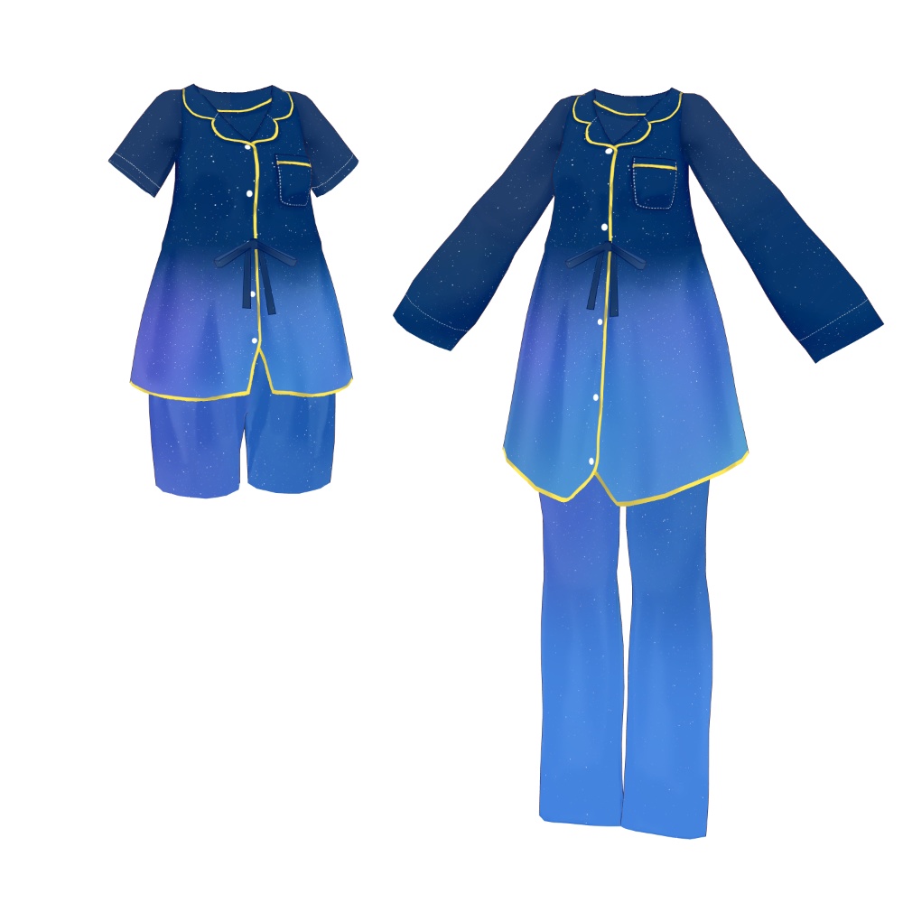星空パジャマ~正式版リメイク~【 #VRoid 衣装】