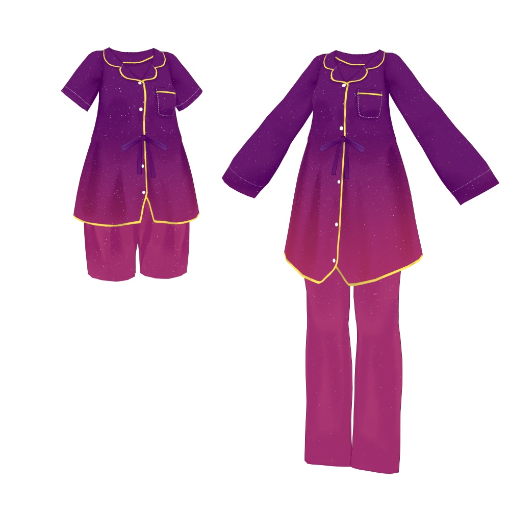 星空パジャマ~正式版リメイク~【 #VRoid 衣装】