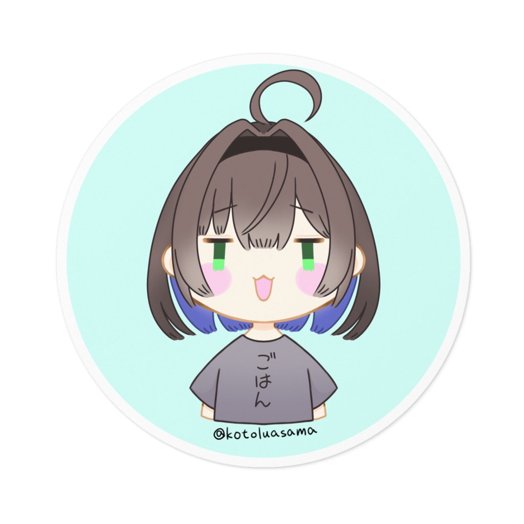 キュレットごはんTシャツステッカー