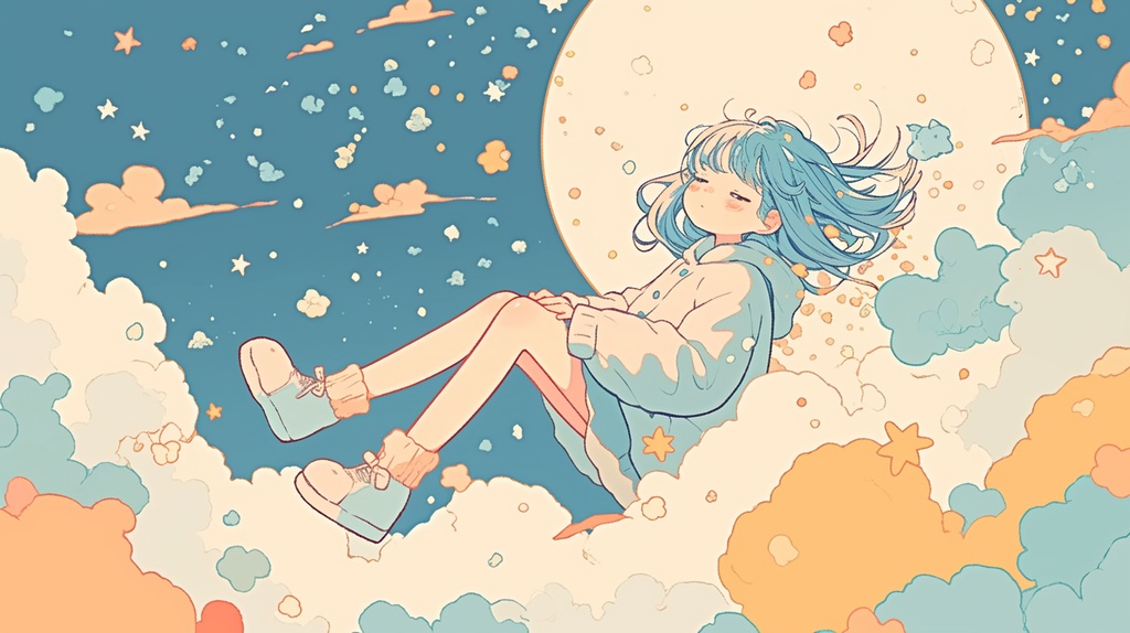 Sleepy moon