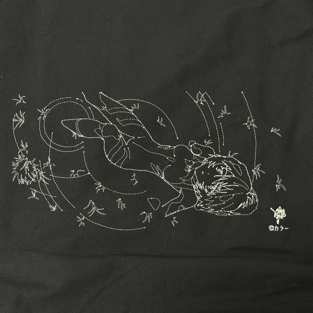 刺繍入りトートバッグ_レイ