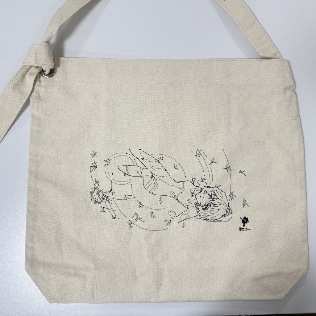 刺繍入りトートバッグ_レイ
