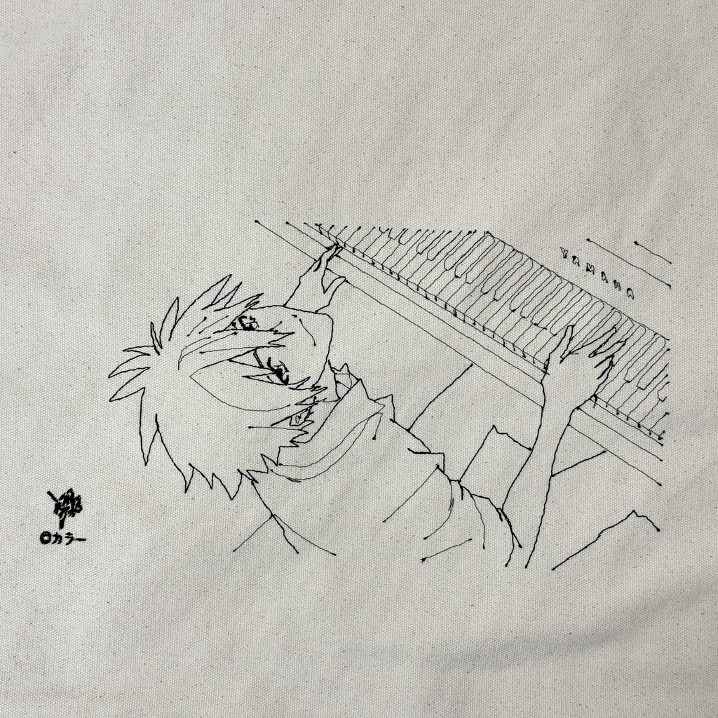 刺繍入りトートバッグ_カヲル