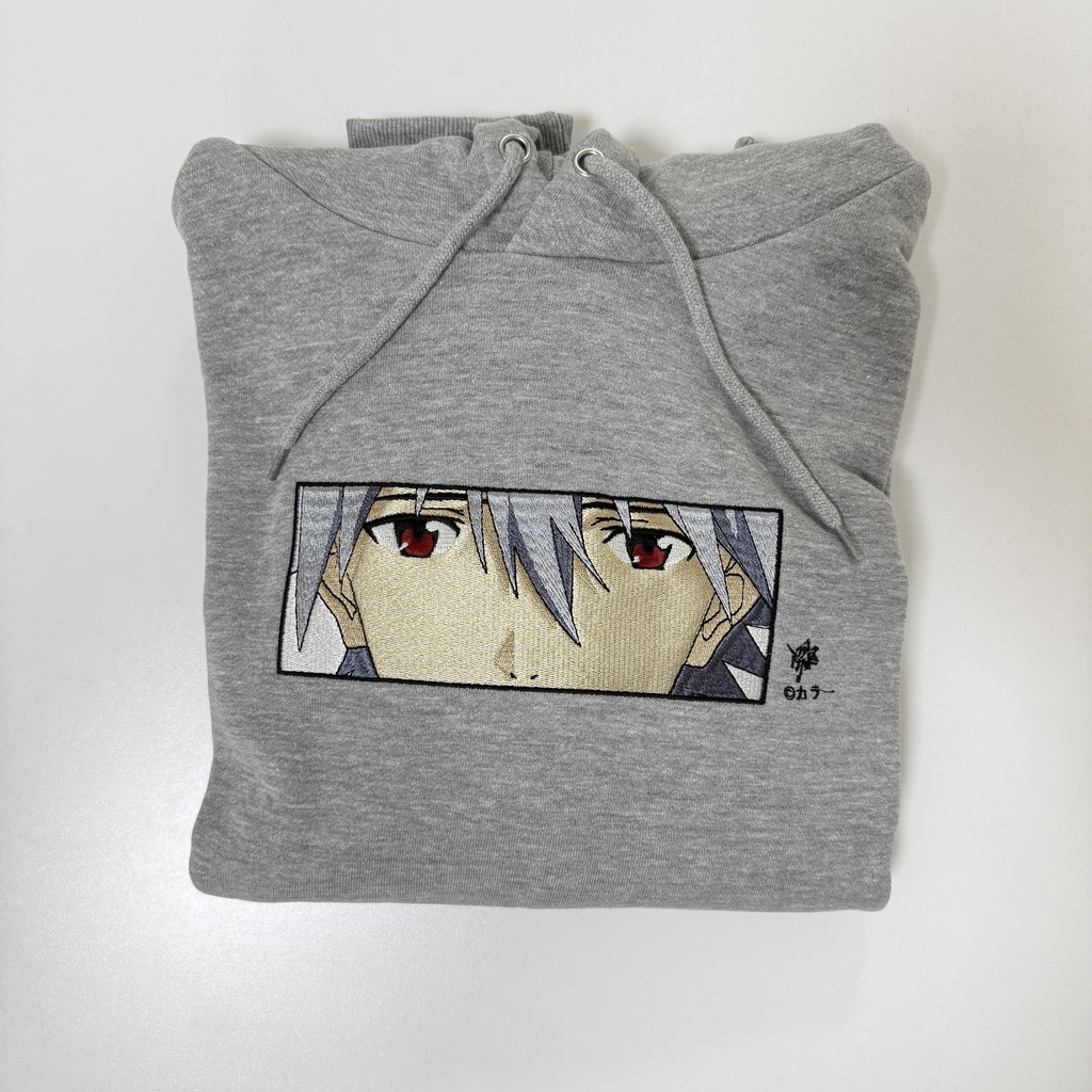 刺繍入りパーカー_カヲル