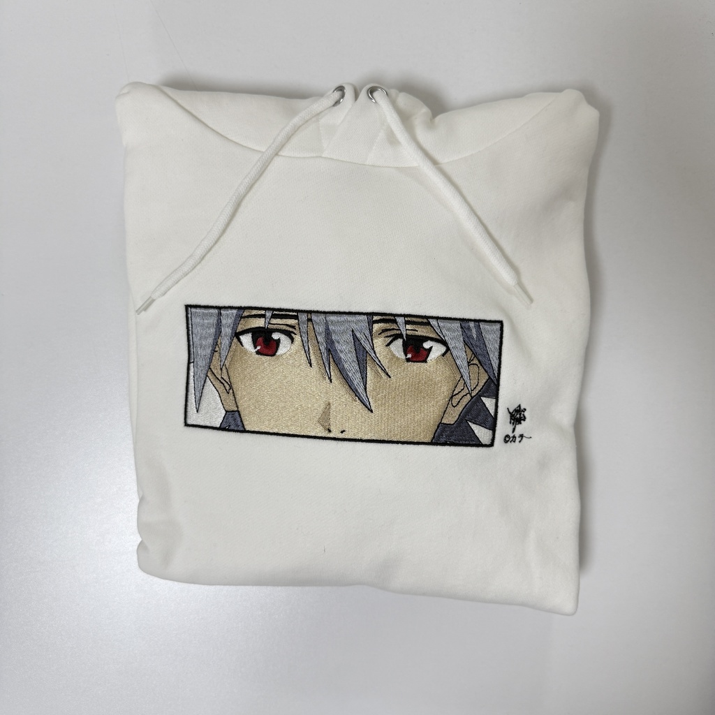 刺繍入りパーカー_カヲル