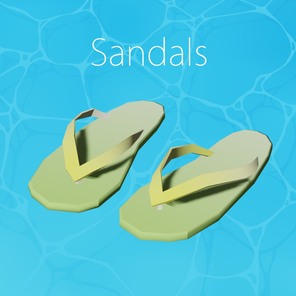 海辺のアイテムパック -Beach Items- 3Dmodel