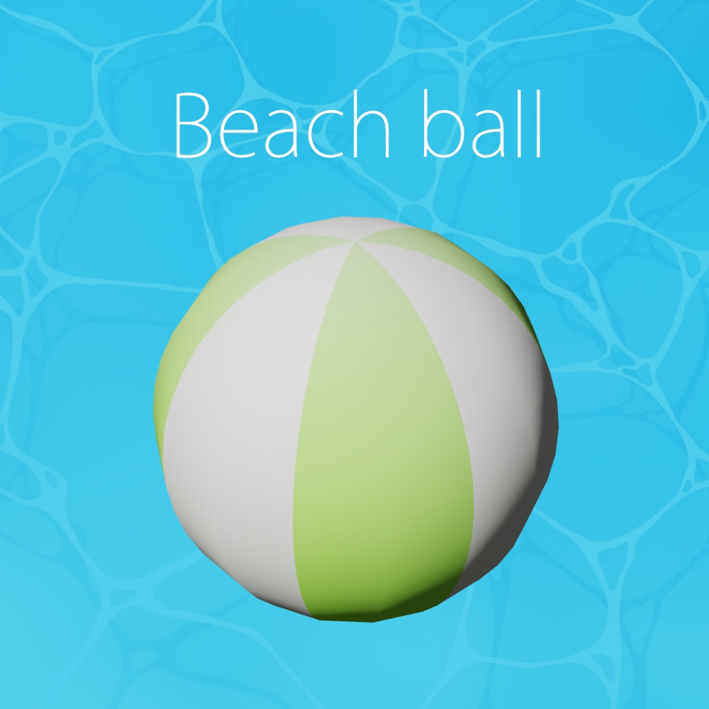 海辺のアイテムパック -Beach Items- 3Dmodel
