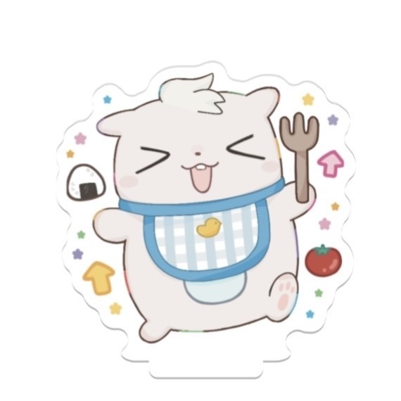 ごはんたべてパワーアップアクスタ セット / ステッカー単品