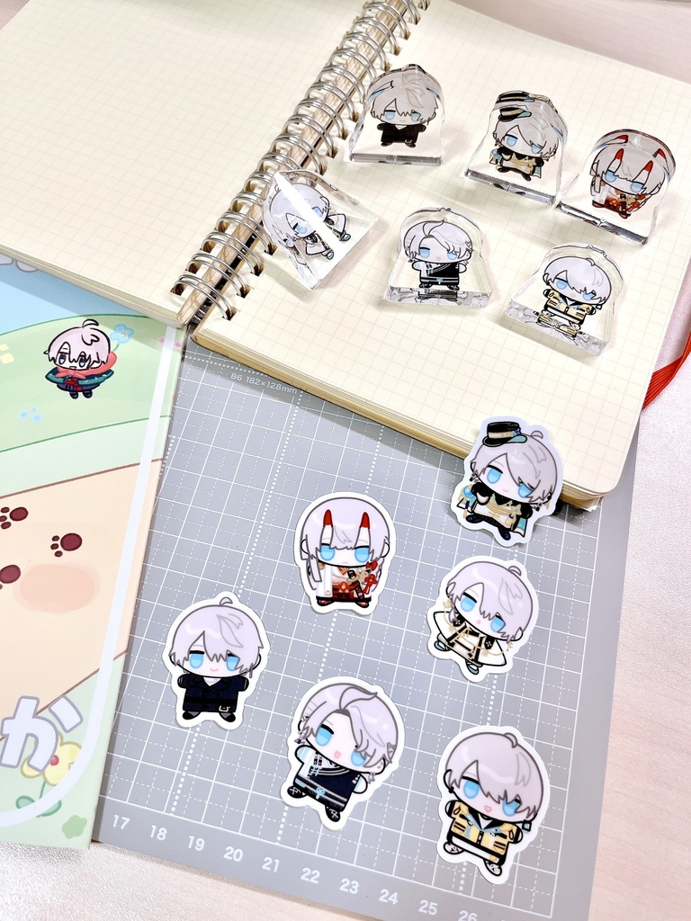 未発見ぱぺアクリルブロック / ダイカットステッカー