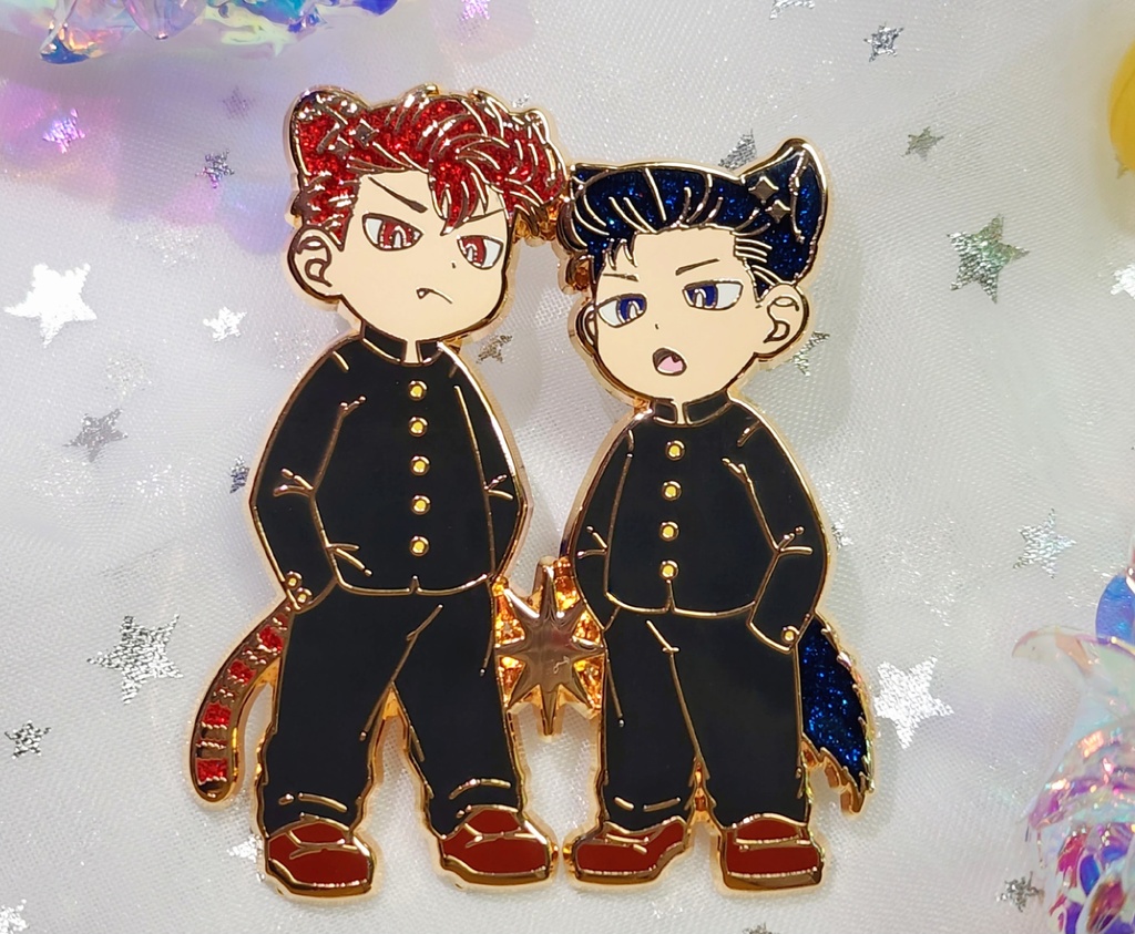 洋&花　蓄光エナメルピンズ