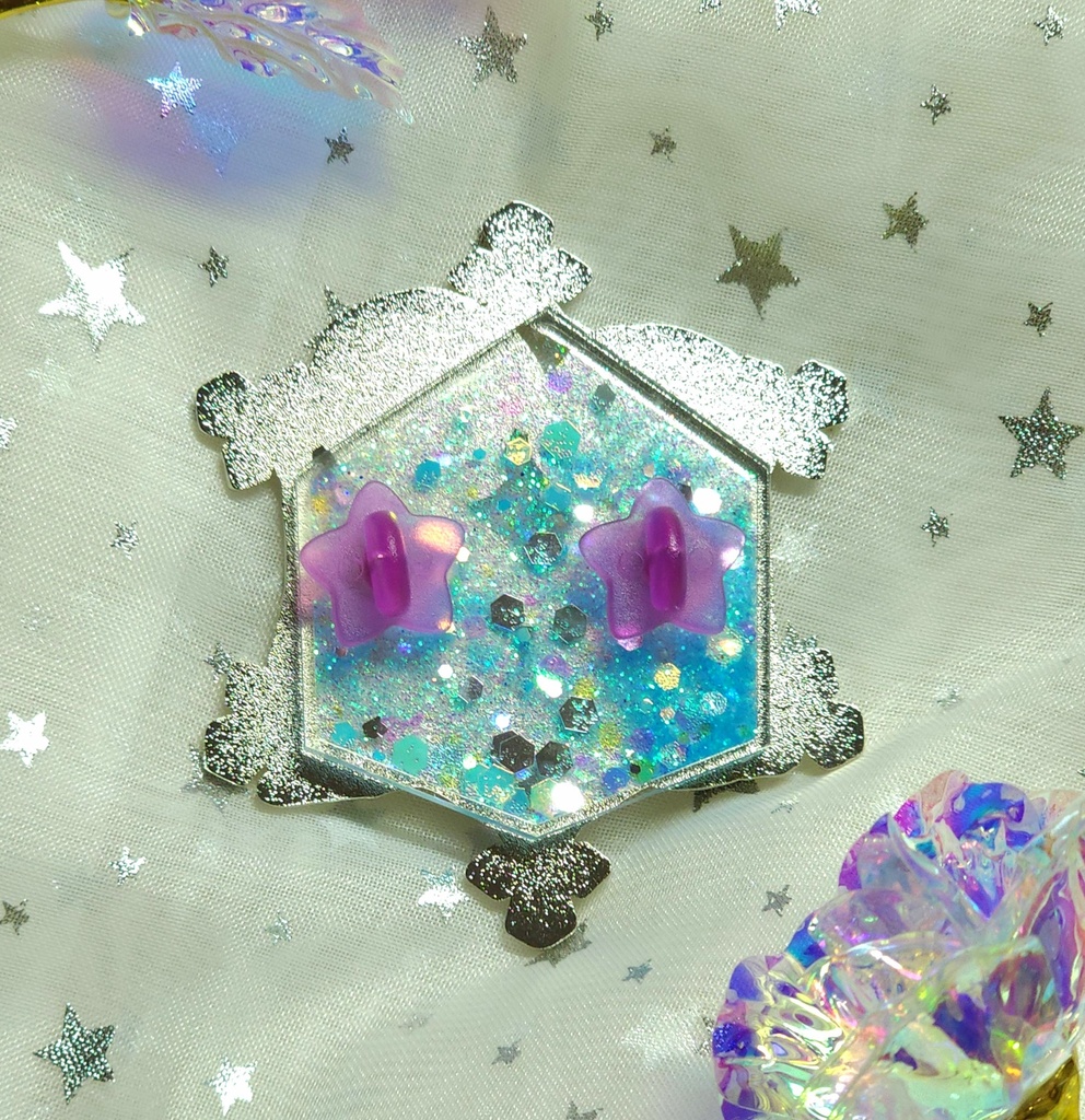 邂逅の夢 蓄光流砂エナメルピンズ