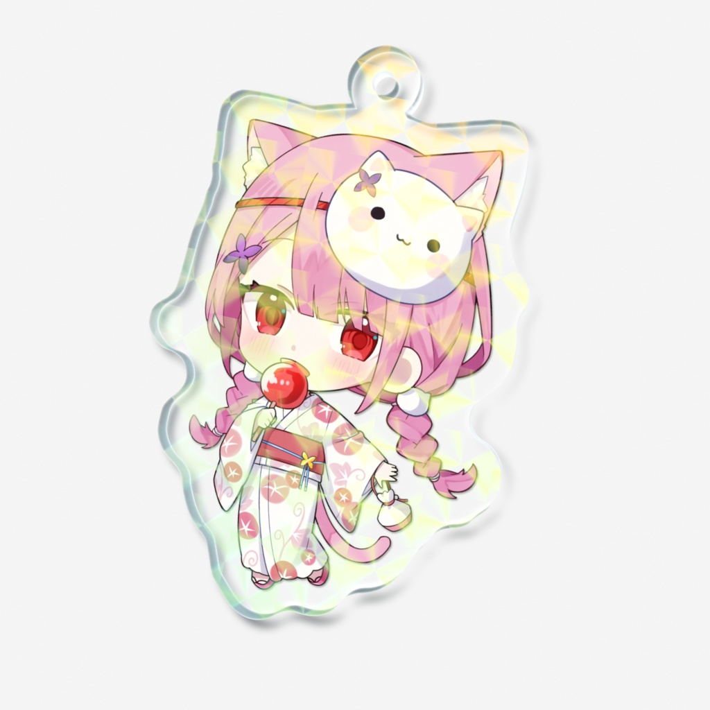 浴衣デート!ホログラムアクリルキーホルダー