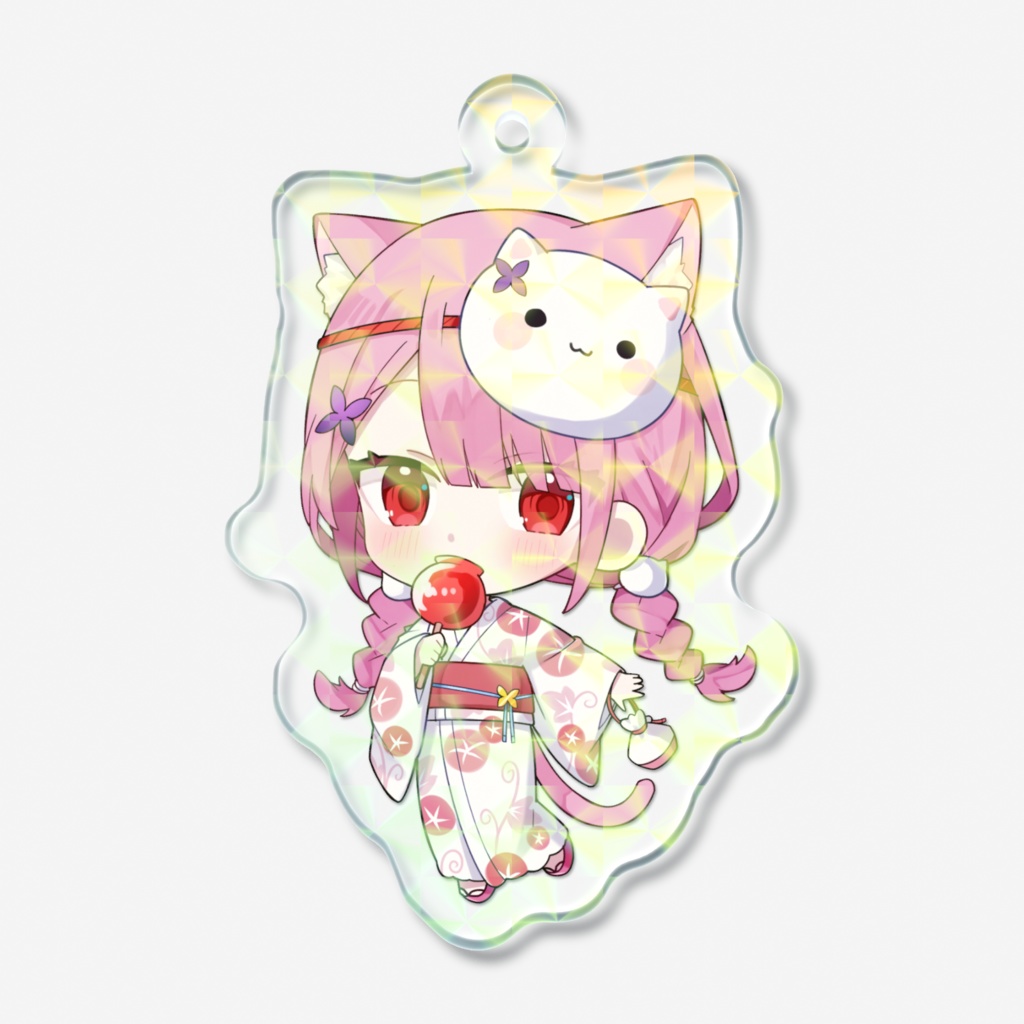 浴衣デート！ホログラムアクリルキーホルダー