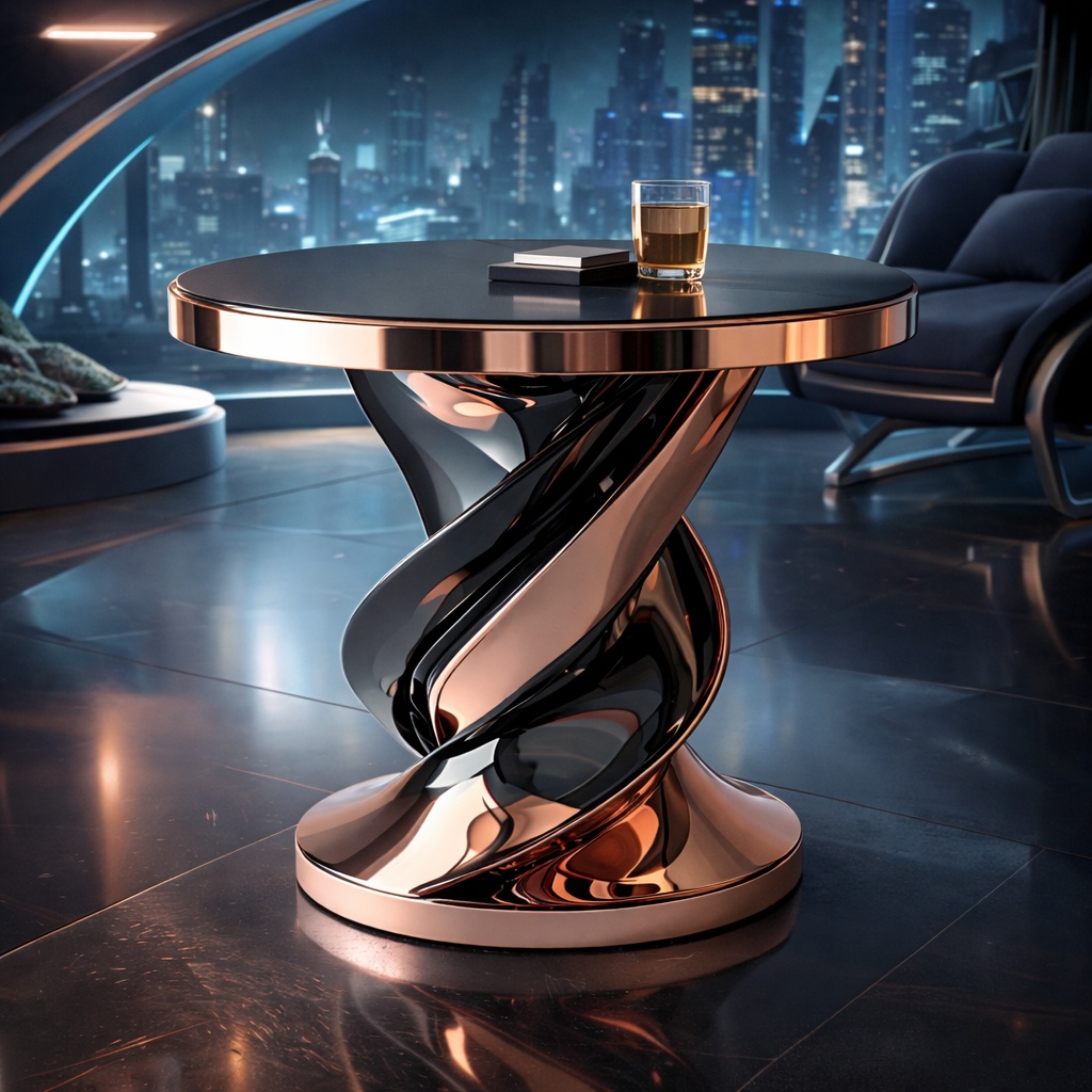 【背景透過PNG】近未来ラグジュアリーテーブル素材集（全20点） Futuristic Luxury Table PNG Pack