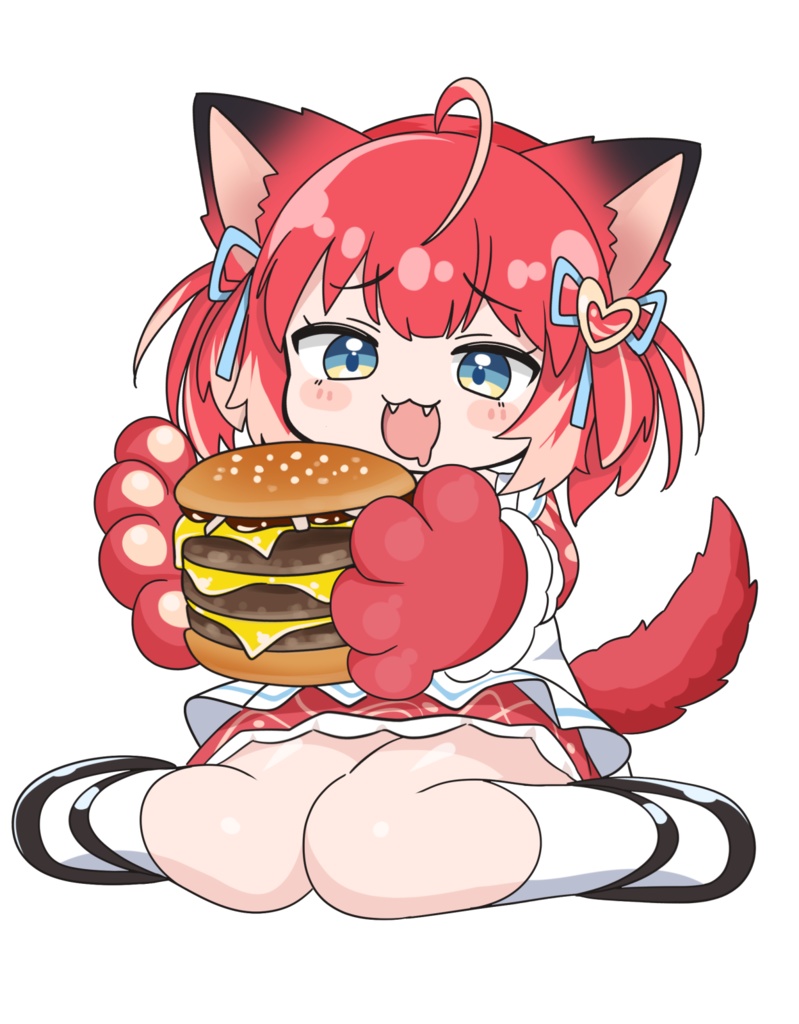 [非公式]かるび姫とハンバーガーアクキー