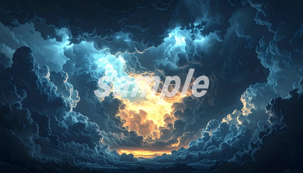 【背景イラスト】空 100枚+α 16:9