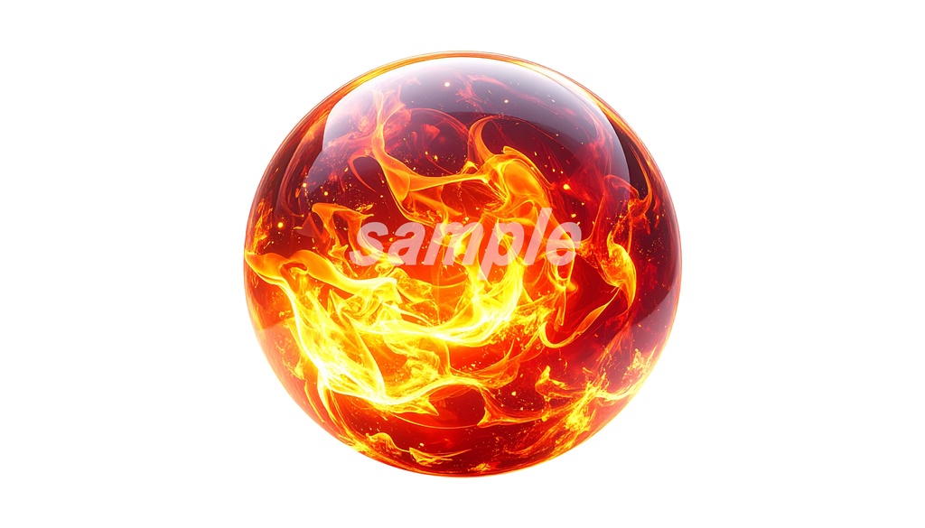 属性宝玉 PNG素材 40枚セット|背景透過|ゲーム・デザイン素材|商用OK